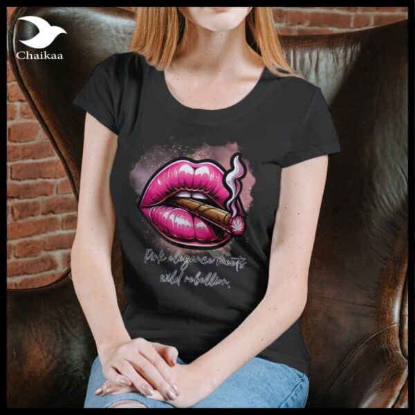 T-SHIRT | Pink elegance meets wild rebellion - Image 2