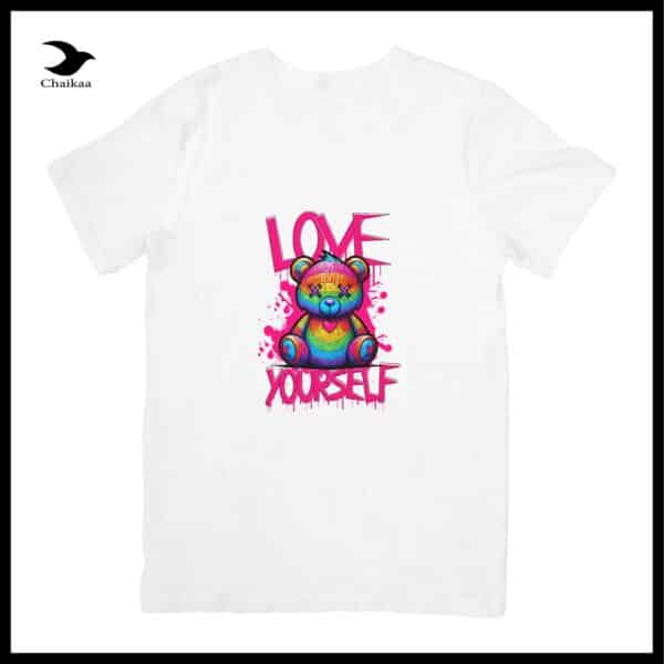 Love Yourself Teddy Bear T-shirt - Image 2