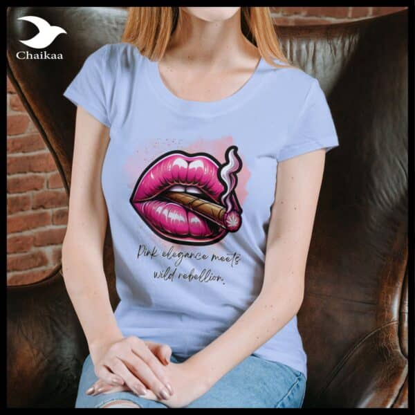 T-SHIRT | Pink elegance meets wild rebellion - Image 4