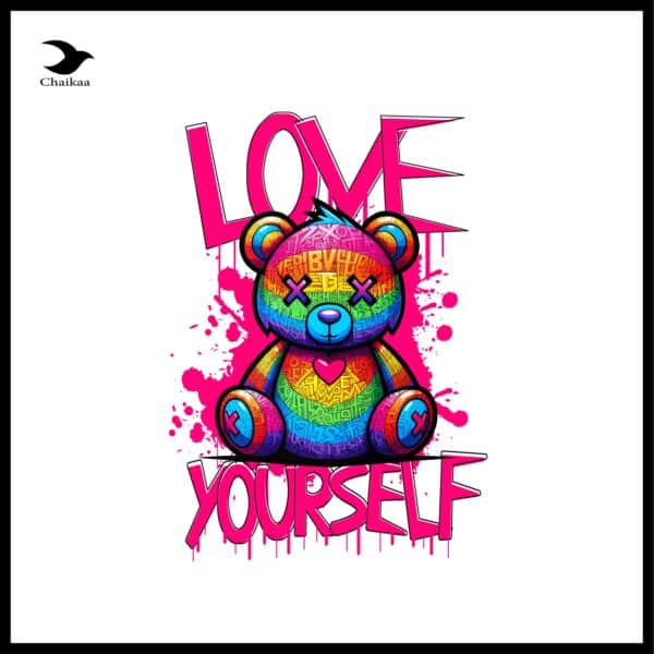 Love Yourself Teddy Bear T-shirt - Image 5