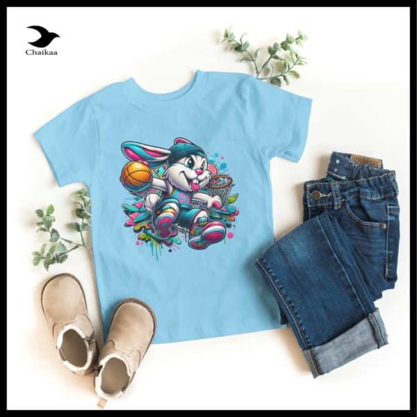 T-SHIRT | Basketball Bunny Boy - Image 2